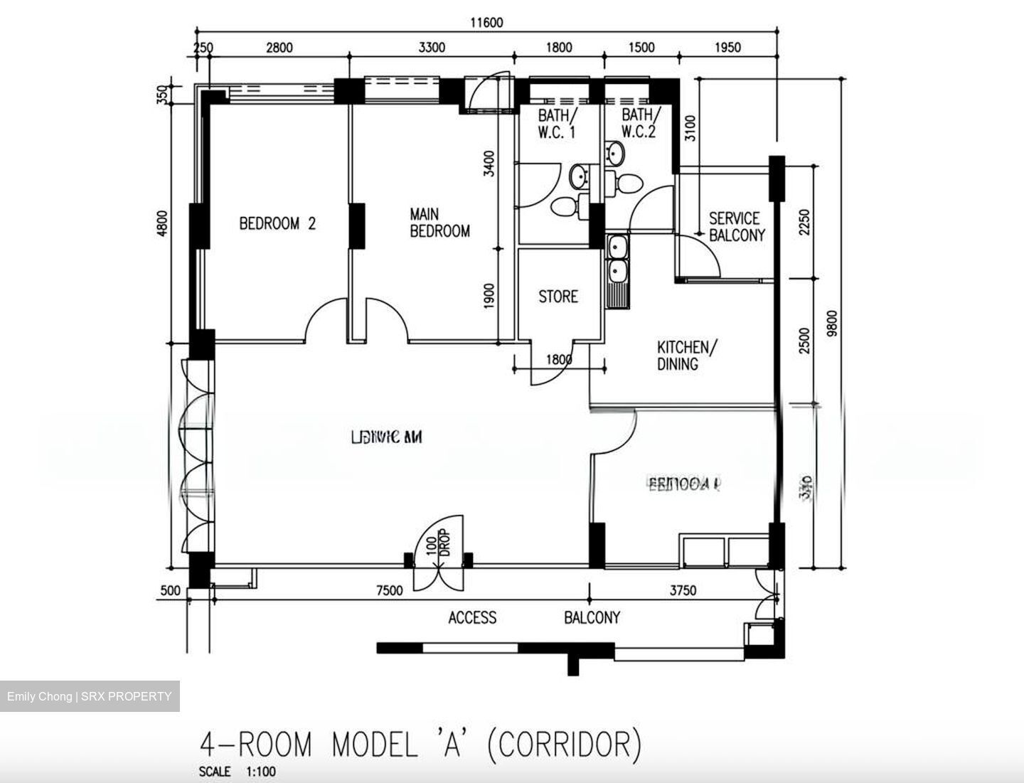 Blk 846 Woodlands Avenue 4 (Woodlands), HDB 4 Rooms #561878511